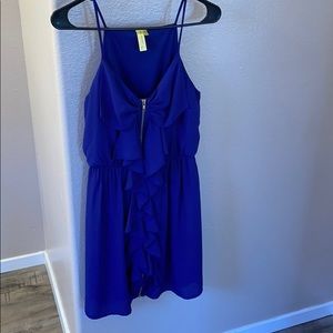 Francescas royal blue dress